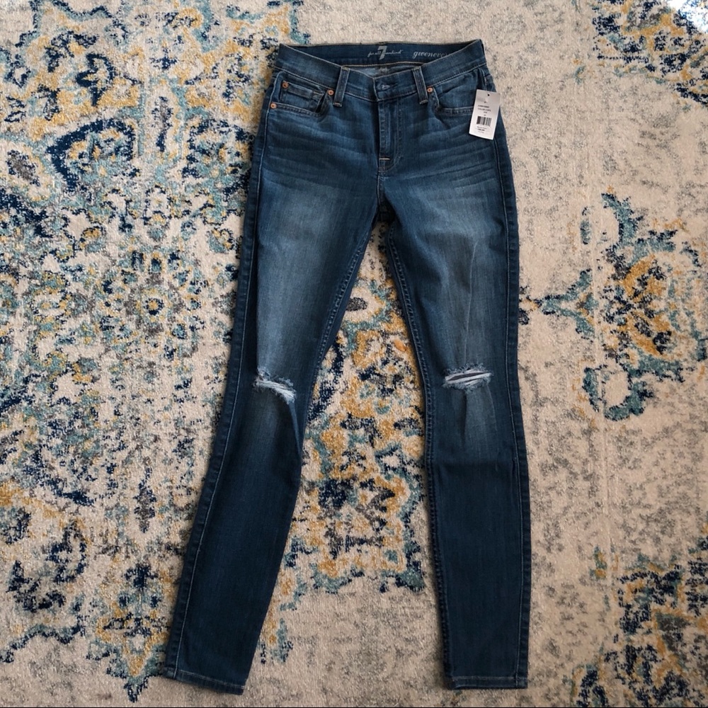 NWT 7 for All Mankind Gwenevere skinny sz 24 - Picture 4 of 8